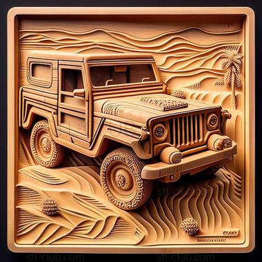 3D модель Mitsubishi Jeep (STL)